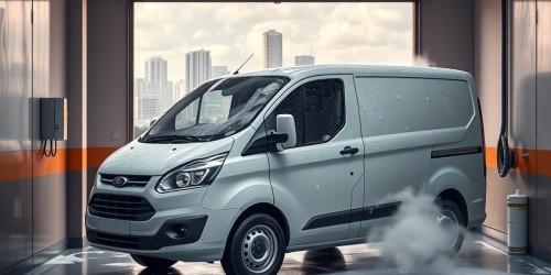 Lavagem rápida de van para motoristas com rotina apertada